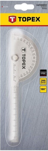 Uhlomer 180 stupňov s pravítkom 100 mm