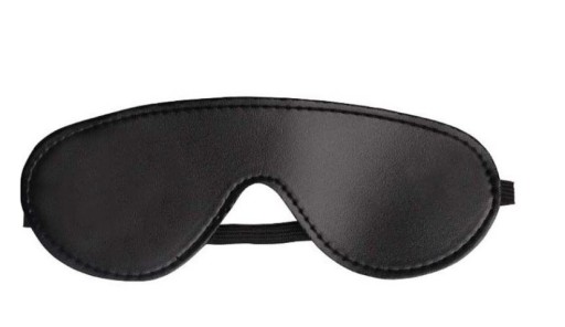 BLACK KOŽENÁ BDSM OČNÁ MASKA