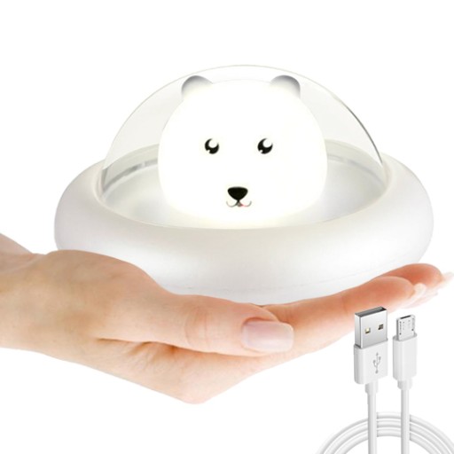 BEZDRÔTOVÁ Silikónová Soft LED nočná lampa pre DETI BEAR BEAR BEAR BEAR