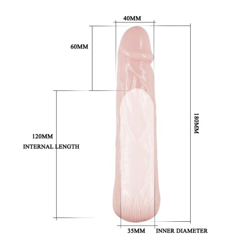 Penis extender - silne predlžujúca čiapočka