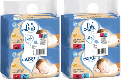 Vlhčené obrúsky LULA Camomile 4x72ks = 288ks