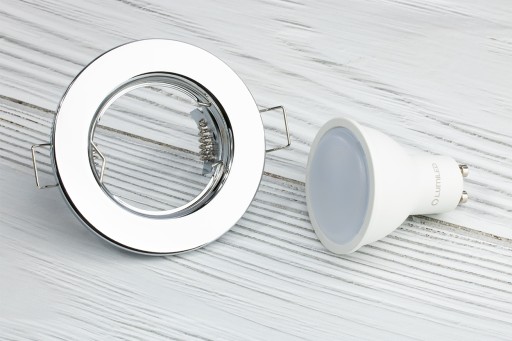 Sada svietidla HALOGEN Chrome + LED GU10 5W