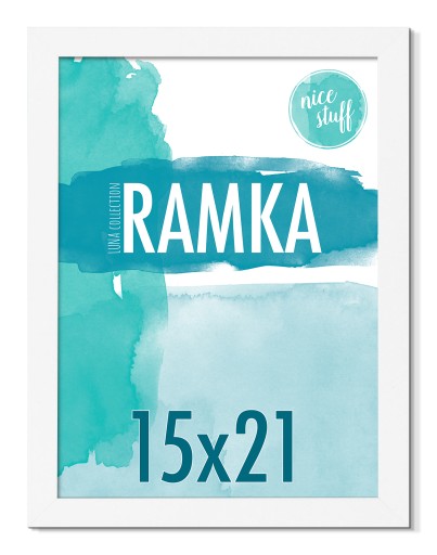 Fotorámik 15x21 A5 rámik 15x21 fotorámček biely MDF fotorámik