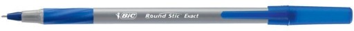 Bic okrúhle pero Stic Exact 0,8 mm modré x 10