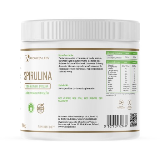 SPIRULINA prášok 250g Natural Imunity VEGE