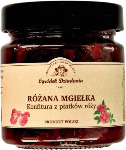 Džem z okvetných lístkov ruží Džem zo záhrady starého otca Ružová hmla Okvetné lístky ruží