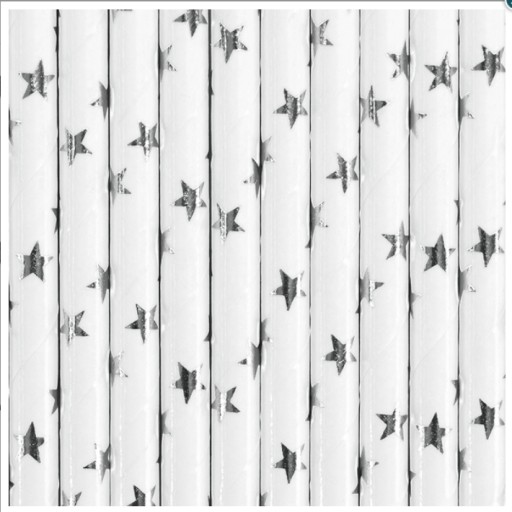 SILVER STARS PAPIEROVÉ SLIMKY 10 ks NARODENIN