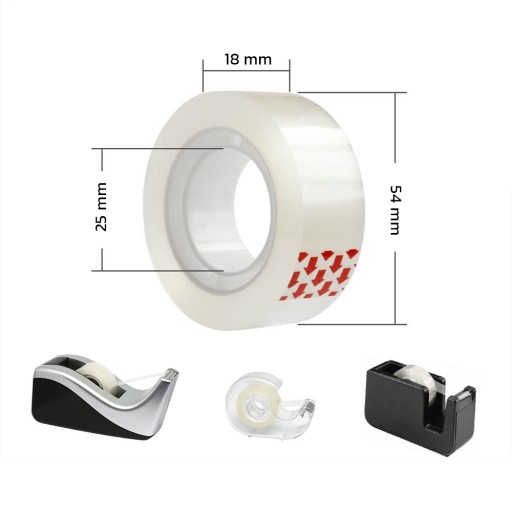 KANCELÁRSKA LEPIACE PÁSKA DOKONALE TRANSPARENTNÁ KRIŠTÁĽOVÁ 18mm 33m
