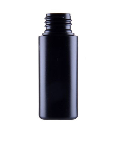 ČIERNA EKO HDPE FĽAŠA 50ml FLIP TOP WHITE MAT