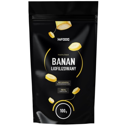 Mrazom sušené banánové plátky 100g HiFOOD Natural