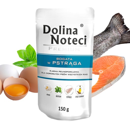 DOLINA NOTECI Prémiové krmivo pre psov Pstruh 150g