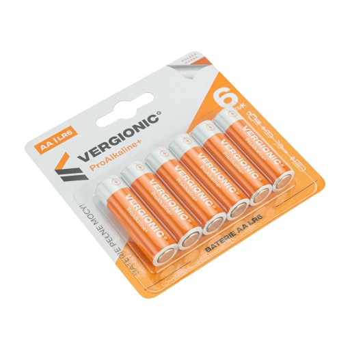6x AA R6 ALKAICKÉ VÝKONNÉ VERGIONICKÉ BATÉRIE