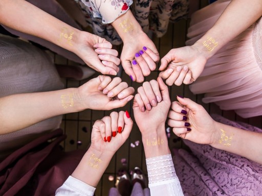 BACHELORETTE TETOVANIE 13 ks Zlatá metalíza