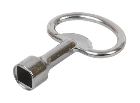 Zamak kľúč pre box lock boxy, štvorcový 8x8 mm