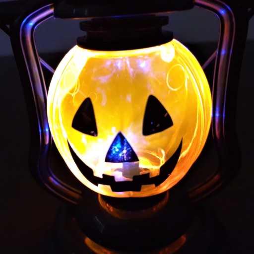 LED HALLOWEEN TEKVICOVÁ LAMPA + BATÉRIE DEKORATÍVNA LAMPA DEKORATÍVNA LAMPIÓNA