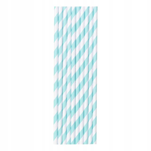 Slamky na pitie Blue Stripes Birthday Stork 10ks