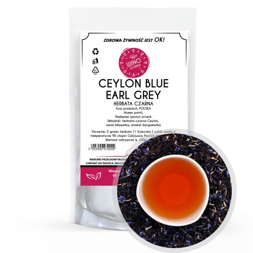 Cejlónsky modrý čierny čaj Earl Grey - 50 g