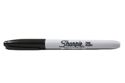 Pernamentný fix FINE čierny okrúhly SHARPIE vodeodolný fix na CD DVD