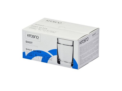 6 pohárov na vodku 50 ml Shot KROSNO