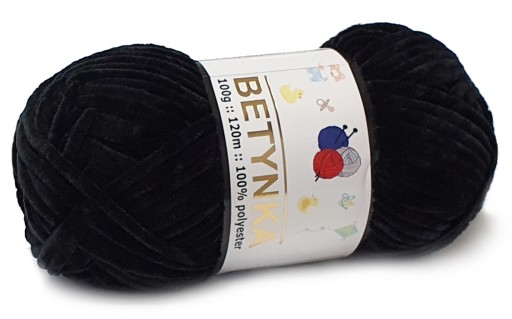 BETTYNKA baby SOFT maskoti z priadze BLACK 311