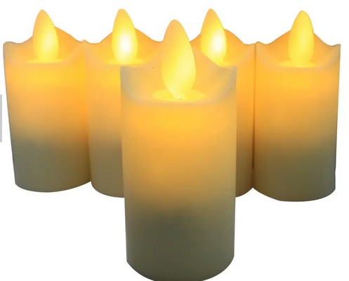 LED VLOŽKA SVIEČKY PRE SKVELÝ EFEKT PLAMEŇA SVIEČKY SVIEČKA 7CM SET S BATÉRIAMI