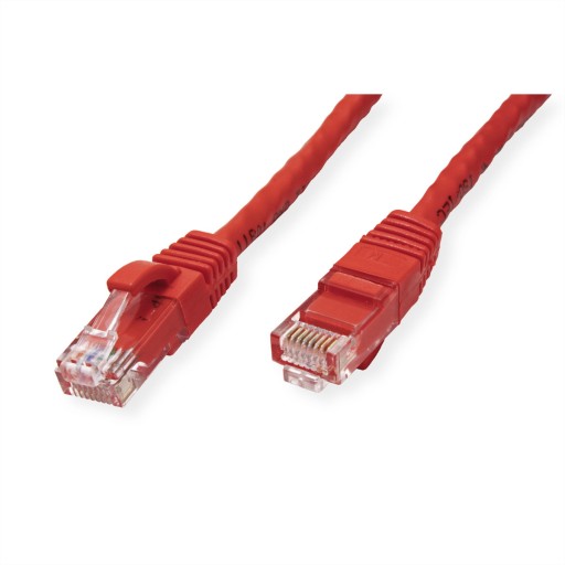 LAN UTP Cat.6A RJ45 sieťový kábel, červený, 0,3 m