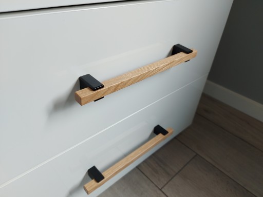 Nábytkové madlo zábradlia v tvare U, dĺžka 210mm, šírka 160mm