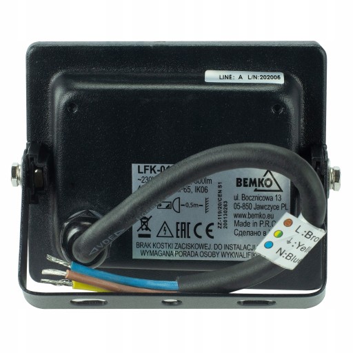 HALOGÉNOVÉ SVETLO LED 10W 4000K 800LM IP65