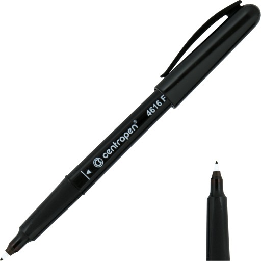 CD/DVD popisovač Centropen 0,6mm čierny 3 ks