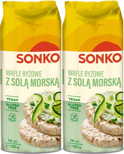 Ryžové vafle Sonko s morskou soľou 130g x2