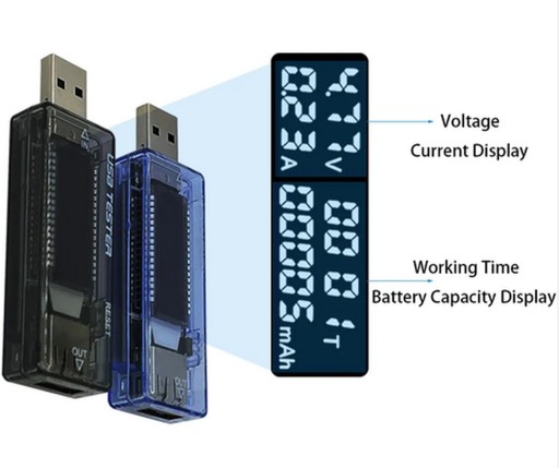 USB TESTER MERAČ NAPÄTIA AKTUÁLNEJ KAPACITY BATÉRIE VOLTMETER AMPÉR
