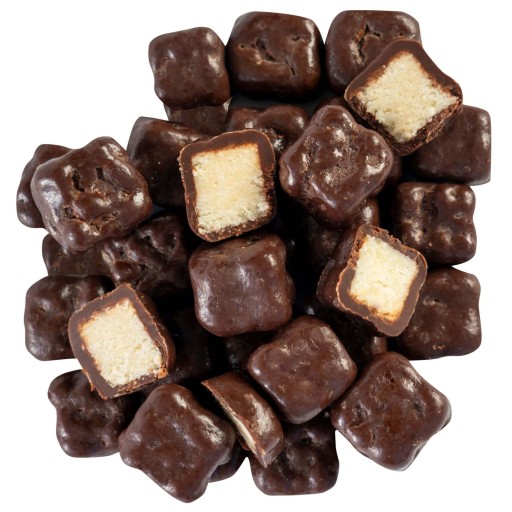 Kokosové kocky v tmavej čokoláde 250 g čokoládový snack