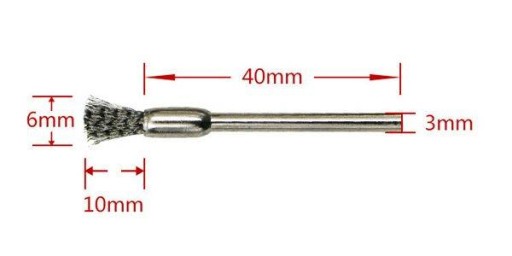 Drôtená kefa na brúsenie 6mm, typ kefy