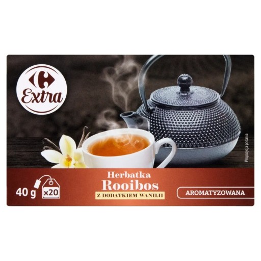 Carrefour Extra Rooibos Čaj vanilka 40 g