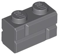 LEGO Brick Wall Brick Dark Grey 98283 10 dielikov