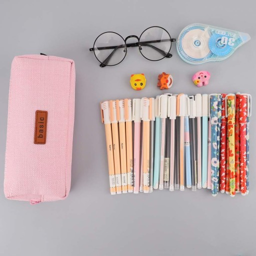 ANGO Pencil Case Pouch Compartment Pouch krémová kozmetika