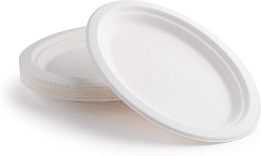 Oválne taniere z cukrovej trstiny, 32 cm. 10 kusov