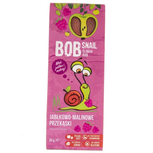 BOB SLIMÁČEK OVOCNÁ SNACK JABLKO MALINA 30G