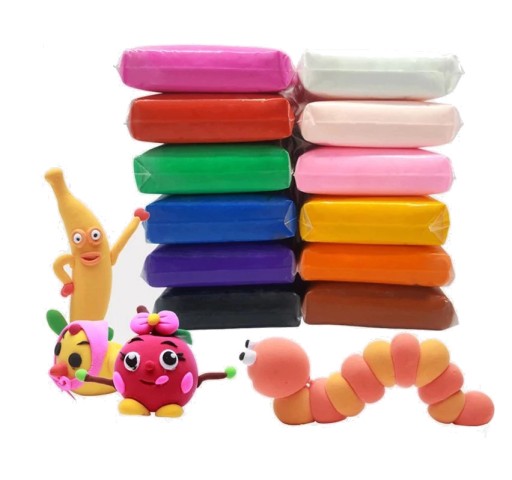 PLASTICINE SENSO FOAM POLYMER CLAY 12 ks