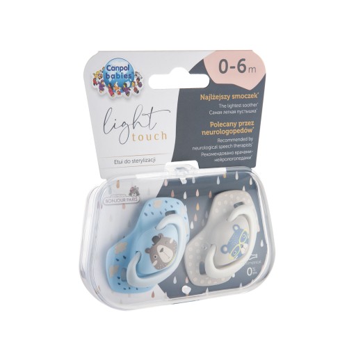 CANPOL cumlík BONJOUR SYMETRICKÝ 0-6m + PUZDRO
