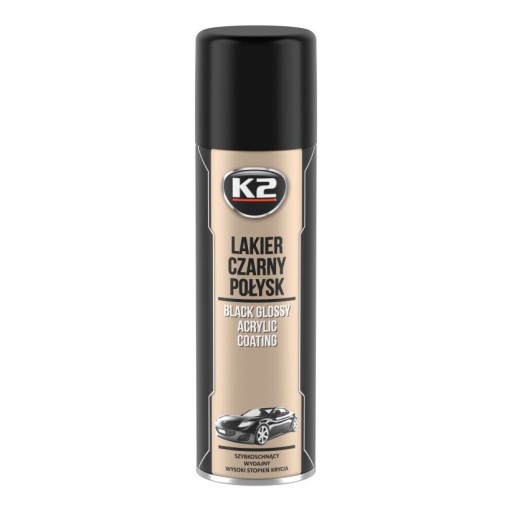 K2PL LAK L341 AKRYL ČIERNY LESK 500ML.