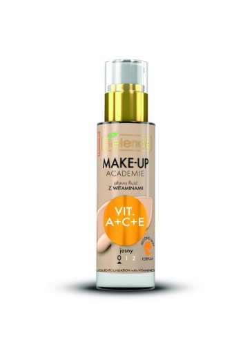 BIELENDA MAKE-UP tekutý tekutý základ na tvár s vitamínmi 0 LIGHT 30 ml