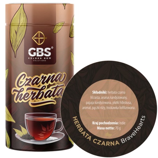 GBS čierny čaj BraveHearts 70g.