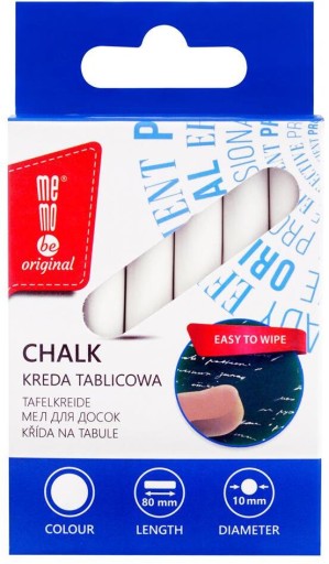 MEMOBE krieda okrúhla biela 12 ks