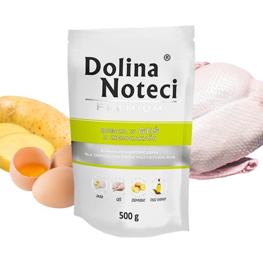 DOLINA NOTECI Prémiové krmivo pre psov Hus 500g