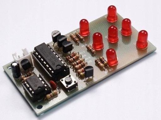 Elektronická hracia kocka na učenie sa spájkovania DIY KIT