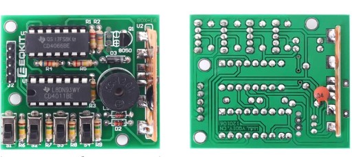 Súprava Electronic Music Box 16, ktorá sa učí spájkovať