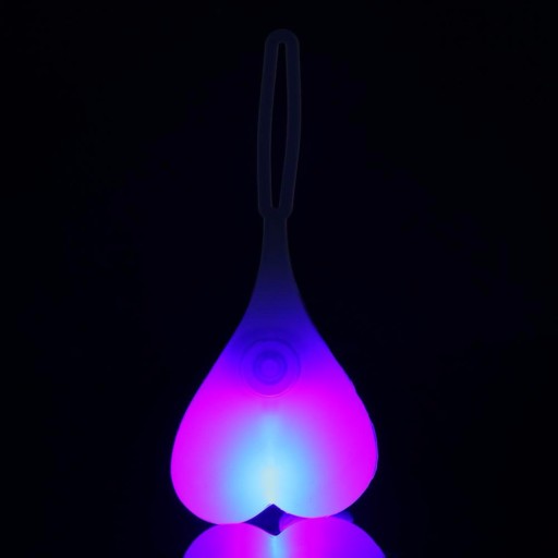 VALENTÍNSKA SILIKÓNOVÁ SRDCE LAMPA, ZELENÁ