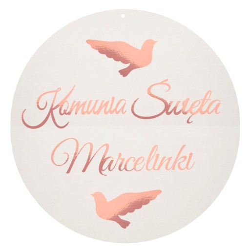 Kruhové dekorácie Sväté prijímanie Banner s názvom