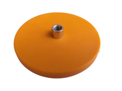 D43L gumený neodymový magnetický držiak ORANŽOVÝ